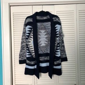 ❌[SOLD]❌ ONLY WORN ONCE - blue ombré knit cardigan